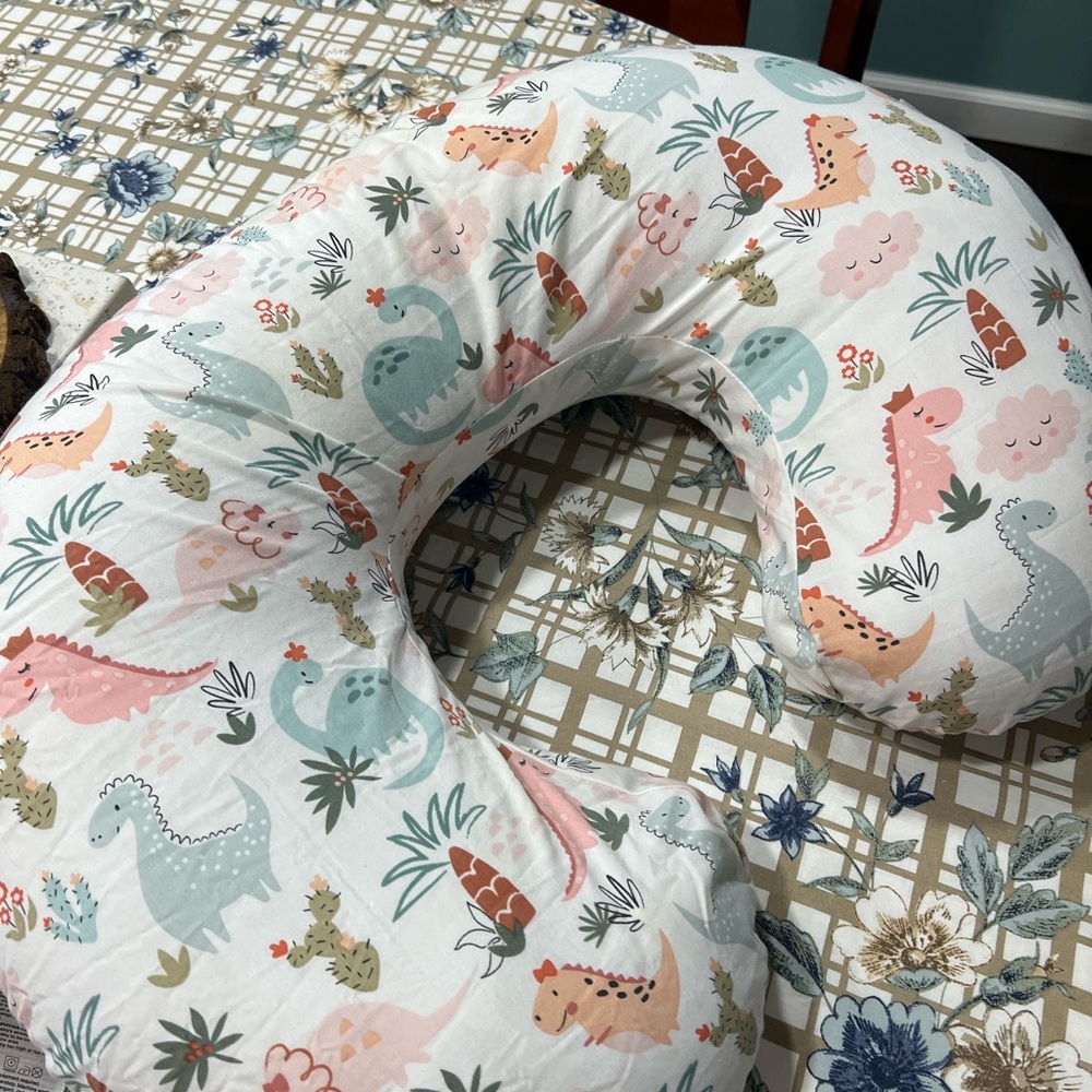 Boppy Dinosaur Print Pillow - Multicolor